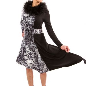 VIXEN NOIR - French Viscose Dress